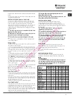 Предварительный просмотр 7 страницы Hotpoint Ariston LDF 12314 Operating Instructions Manual