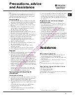 Предварительный просмотр 11 страницы Hotpoint Ariston LDF 12314 Operating Instructions Manual