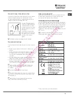 Предварительный просмотр 15 страницы Hotpoint Ariston LDF 12314 Operating Instructions Manual