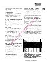 Предварительный просмотр 19 страницы Hotpoint Ariston LDF 12314 Operating Instructions Manual