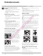 Предварительный просмотр 22 страницы Hotpoint Ariston LDF 12314 Operating Instructions Manual