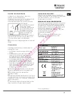 Предварительный просмотр 27 страницы Hotpoint Ariston LDF 12314 Operating Instructions Manual