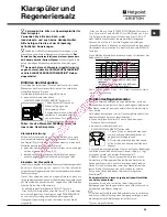 Предварительный просмотр 33 страницы Hotpoint Ariston LDF 12314 Operating Instructions Manual