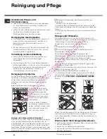 Предварительный просмотр 34 страницы Hotpoint Ariston LDF 12314 Operating Instructions Manual