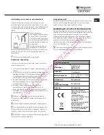 Предварительный просмотр 39 страницы Hotpoint Ariston LDF 12314 Operating Instructions Manual