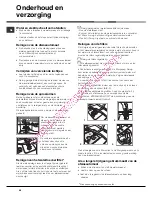 Предварительный просмотр 46 страницы Hotpoint Ariston LDF 12314 Operating Instructions Manual