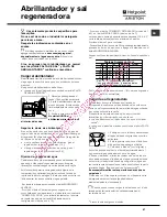 Предварительный просмотр 57 страницы Hotpoint Ariston LDF 12314 Operating Instructions Manual