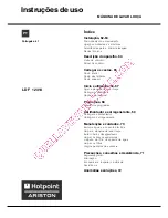 Предварительный просмотр 61 страницы Hotpoint Ariston LDF 12314 Operating Instructions Manual