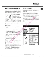 Предварительный просмотр 63 страницы Hotpoint Ariston LDF 12314 Operating Instructions Manual