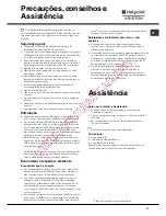 Предварительный просмотр 71 страницы Hotpoint Ariston LDF 12314 Operating Instructions Manual