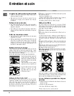 Preview for 22 page of Hotpoint Ariston LDF 12314E Operating Instructions Manual