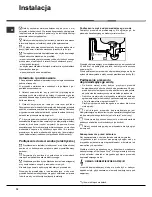 Preview for 74 page of Hotpoint Ariston LDF 12314E Operating Instructions Manual