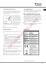 Preview for 15 page of Hotpoint Ariston LFF 8243 Operating Instructions Manual