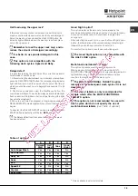 Preview for 19 page of Hotpoint Ariston LFF 8243 Operating Instructions Manual