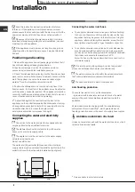 Preview for 2 page of Hotpoint Ariston LFF 835 Operating Instructions Manual