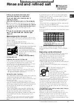 Preview for 9 page of Hotpoint Ariston LFF 835 Operating Instructions Manual