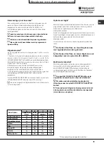 Preview for 43 page of Hotpoint Ariston LFF 835 Operating Instructions Manual