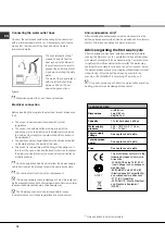 Preview for 16 page of Hotpoint Ariston LFF 8357 Operating Instructions Manual