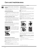 Preview for 22 page of Hotpoint Ariston LFF-8M116 Operating Instructions Manual