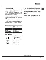 Preview for 47 page of Hotpoint Ariston LFF-8M116 Operating Instructions Manual