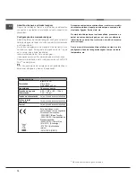 Preview for 70 page of Hotpoint Ariston LFF 8M121 Operating Instructions Manual