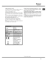 Preview for 59 page of Hotpoint Ariston LFF 8M132 Operating Instructions Manual