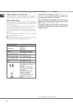 Preview for 22 page of Hotpoint Ariston LFF 8P123 Operating Instructions Manual