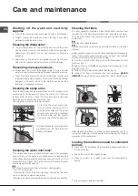 Preview for 30 page of Hotpoint Ariston LFF 8P123 Operating Instructions Manual