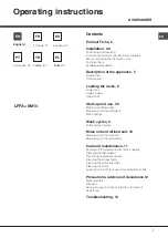 Preview for 1 page of Hotpoint Ariston LFFA+ 8M14 Operating Instructions Manual