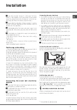 Preview for 3 page of Hotpoint Ariston LFFA+ 8M14 Operating Instructions Manual