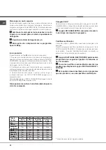 Preview for 50 page of Hotpoint Ariston LFFA+ 8M14 Operating Instructions Manual