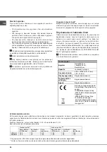 Preview for 60 page of Hotpoint Ariston LFFA+ 8M14 Operating Instructions Manual