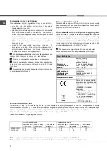 Preview for 74 page of Hotpoint Ariston LFFA+ 8M14 Operating Instructions Manual