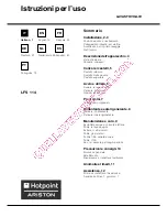 Preview for 1 page of Hotpoint Ariston LFS 114 Operating Instructions Manual