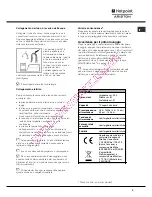 Preview for 3 page of Hotpoint Ariston LFS 114 Operating Instructions Manual