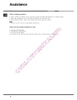 Preview for 24 page of Hotpoint Ariston LFS 114 Operating Instructions Manual