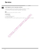 Preview for 36 page of Hotpoint Ariston LFS 114 Operating Instructions Manual