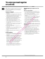 Preview for 58 page of Hotpoint Ariston LFS 114 Operating Instructions Manual