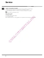 Preview for 60 page of Hotpoint Ariston LFS 114 Operating Instructions Manual