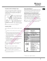 Preview for 63 page of Hotpoint Ariston LFS 114 Operating Instructions Manual