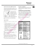 Preview for 75 page of Hotpoint Ariston LFS 114 Operating Instructions Manual