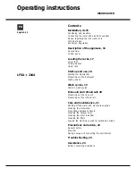 Preview for 13 page of Hotpoint Ariston LFSA+ 2164 Operating Instructions Manual