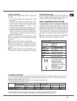 Preview for 15 page of Hotpoint Ariston LFSA+ 2164 Operating Instructions Manual