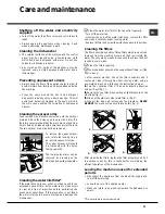 Preview for 21 page of Hotpoint Ariston LFSA+ 2164 Operating Instructions Manual