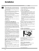 Preview for 38 page of Hotpoint Ariston LFSA+ 2164 Operating Instructions Manual