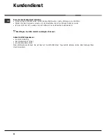 Preview for 48 page of Hotpoint Ariston LFSA+ 2164 Operating Instructions Manual