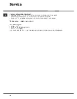 Preview for 60 page of Hotpoint Ariston LFSA+ 2164 Operating Instructions Manual