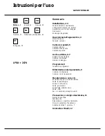 Hotpoint Ariston LFSA+ 2174 Operating Instructions Manual preview