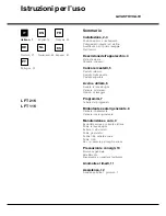 Preview for 1 page of Hotpoint Ariston LFT 116 Operating Instructions Manual