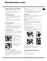 Preview for 9 page of Hotpoint Ariston LFT 116 Operating Instructions Manual